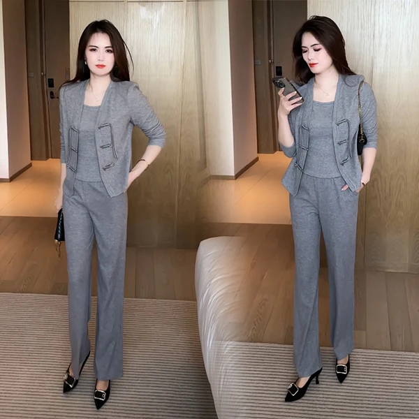 2025新款秋季新款三件套套装 3526