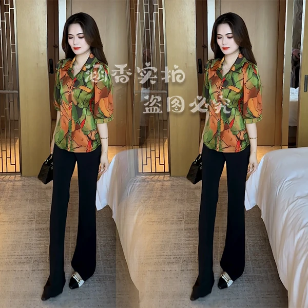 2025新款夏季新款丁达尔穿搭气质显瘦休闲时尚减龄衬衫21026