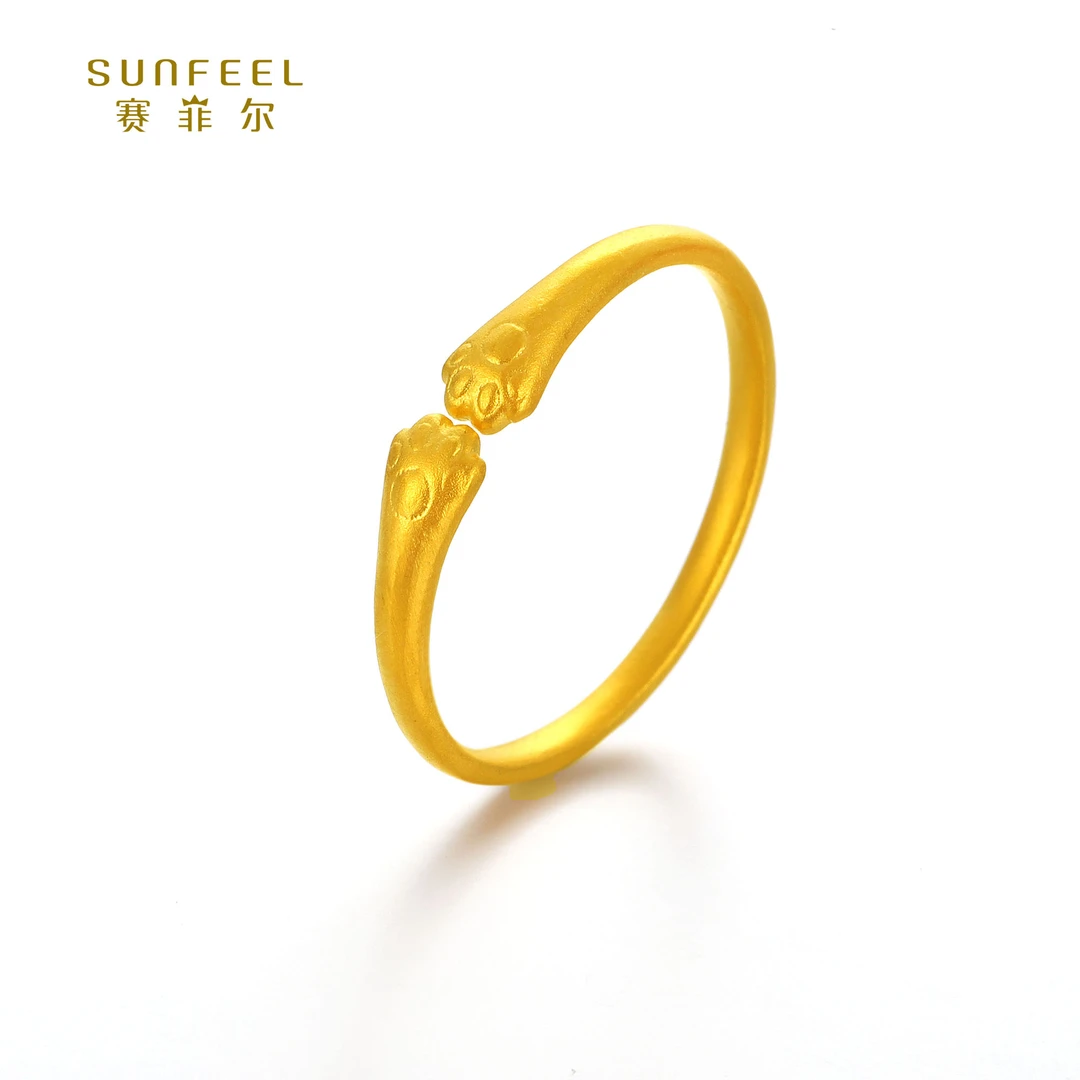 SUNFEEL/赛菲尔【二十三店】足金5G时尚猫爪戒指5GJ00263