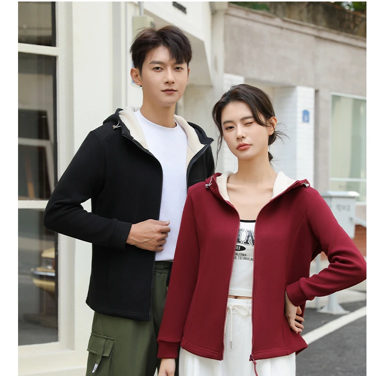 【含含粉丝专属】石墨烯发热男女防风防水冬修身外套加绒加厚外套