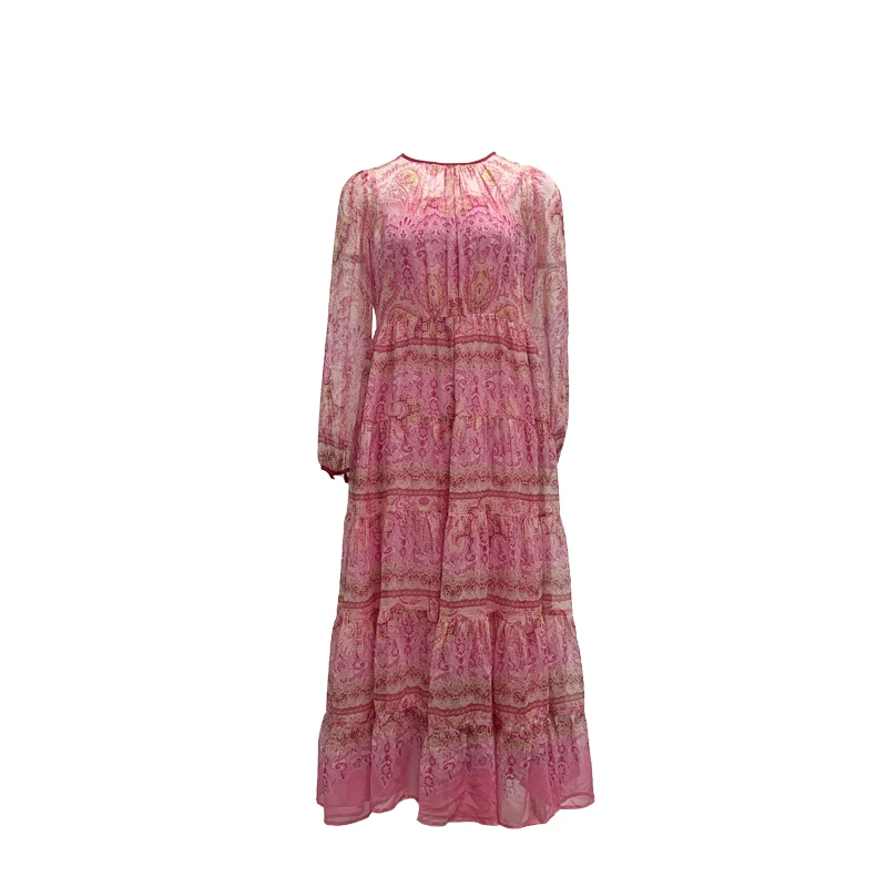 【2024-林姐真丝】重磅100桑蚕丝连衣裙Y24C9078-2