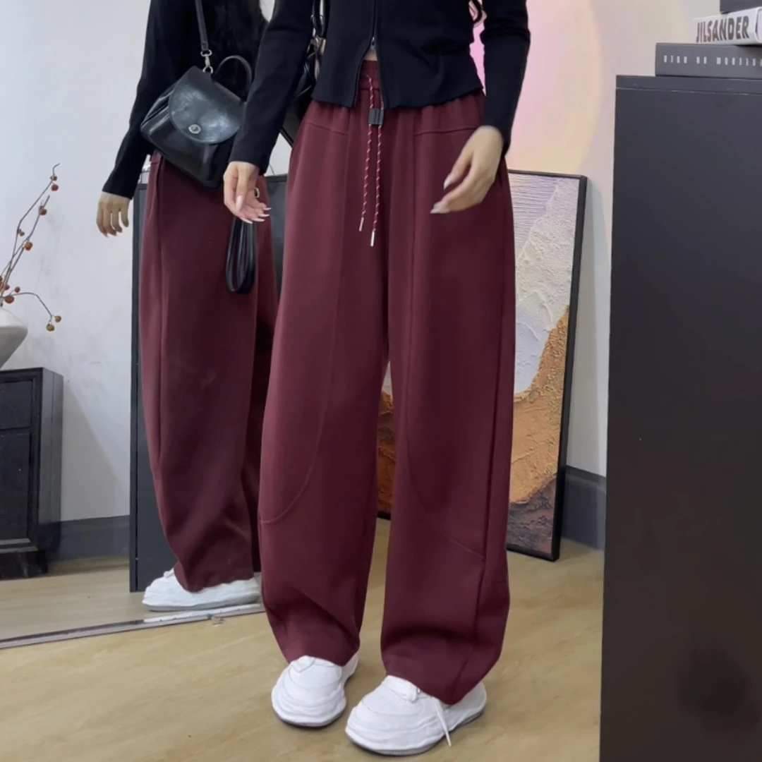 早秋新款弯刀卫裤高腰百搭休闲裤2