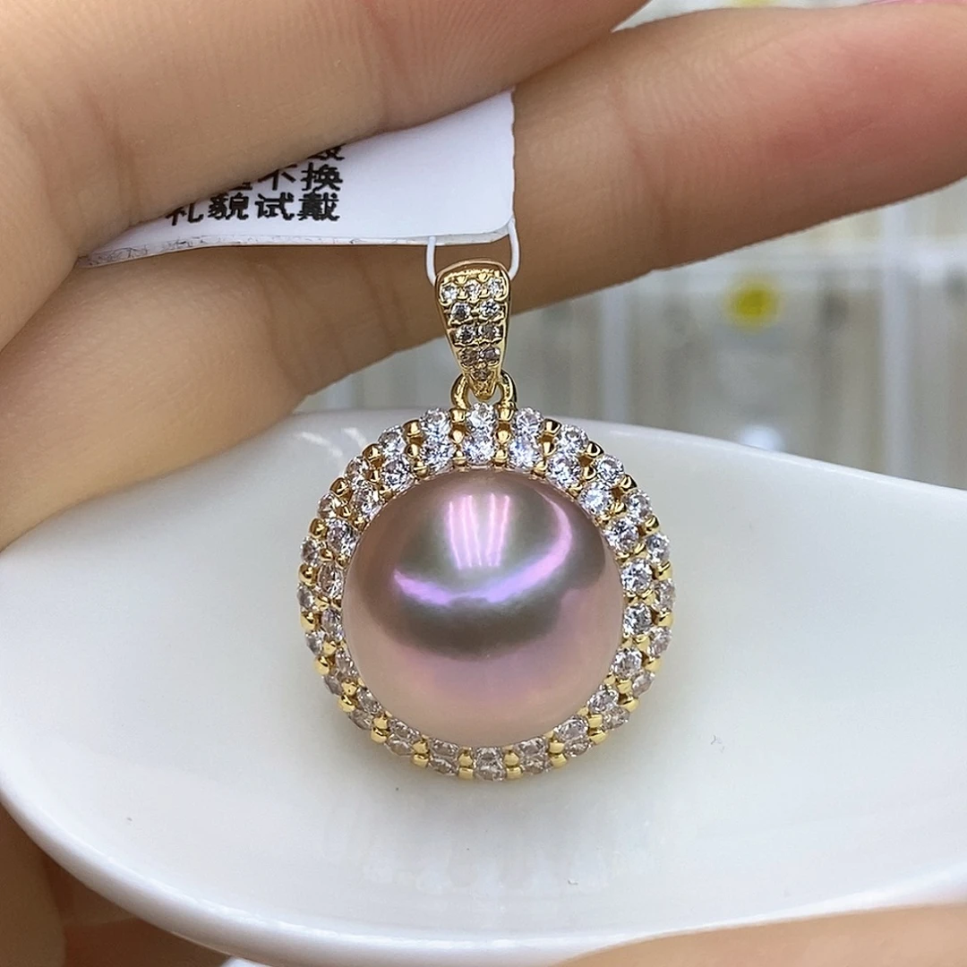 未镶嵌淡水珍珠吊坠(赠链)