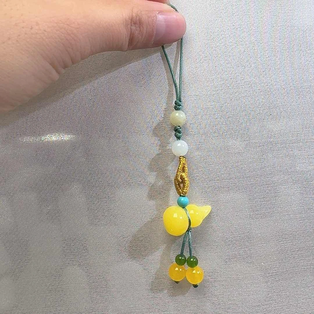 和田玉颈饰未镶嵌葫芦手机挂坠