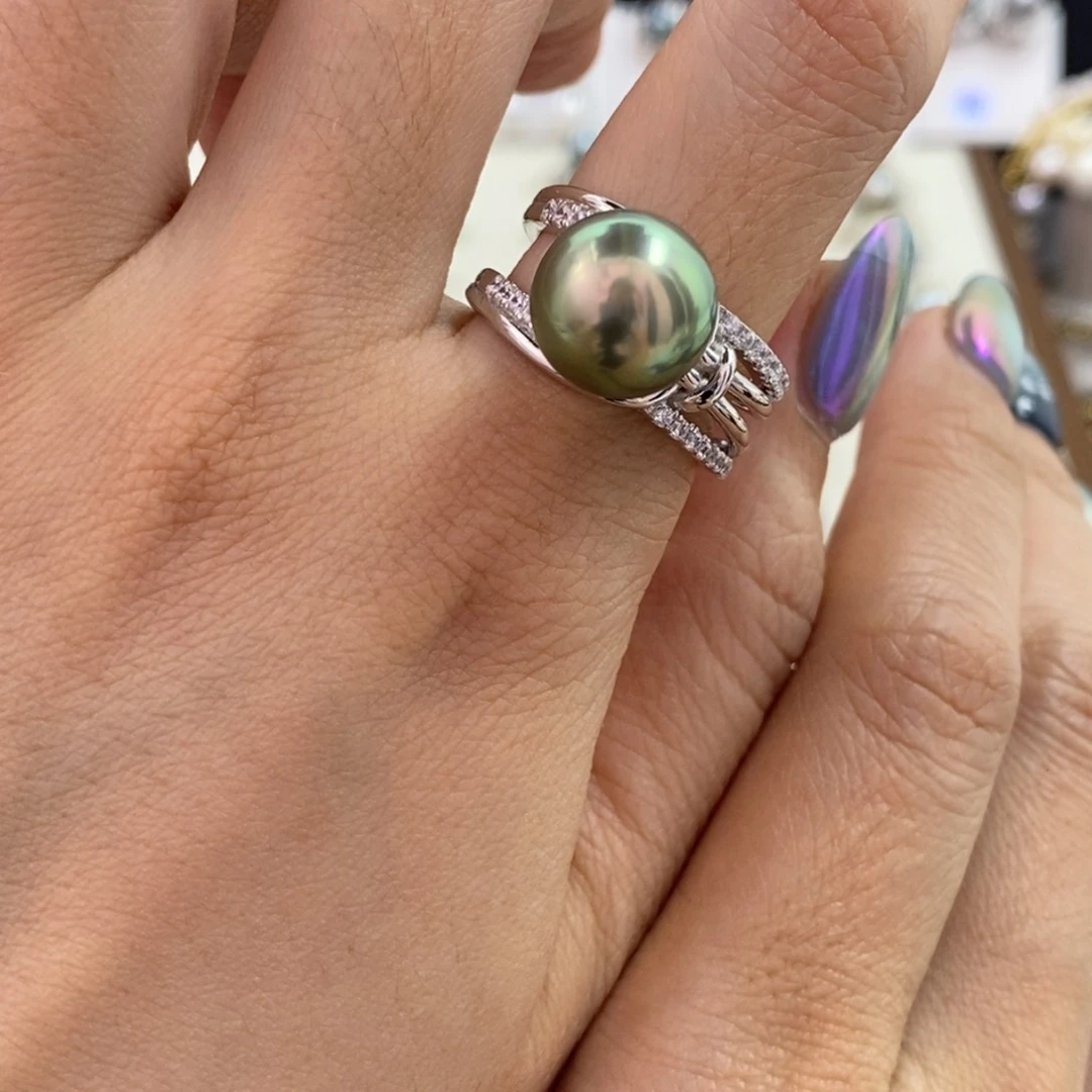 未镶嵌戒指海水珍珠5