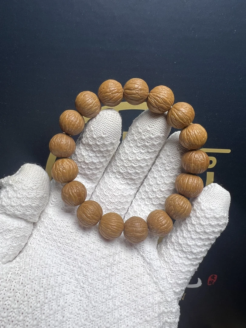 精品猴头风羽手串全品13-16mm原生态原皮原色，无泡药【假一赔十】