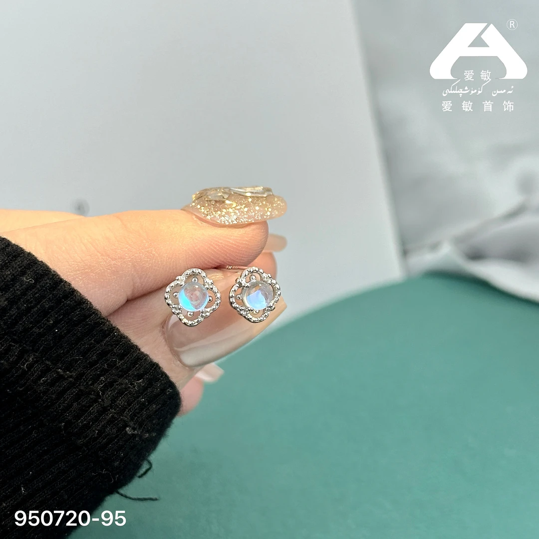 足银耳饰 爱敏首饰耳饰950720