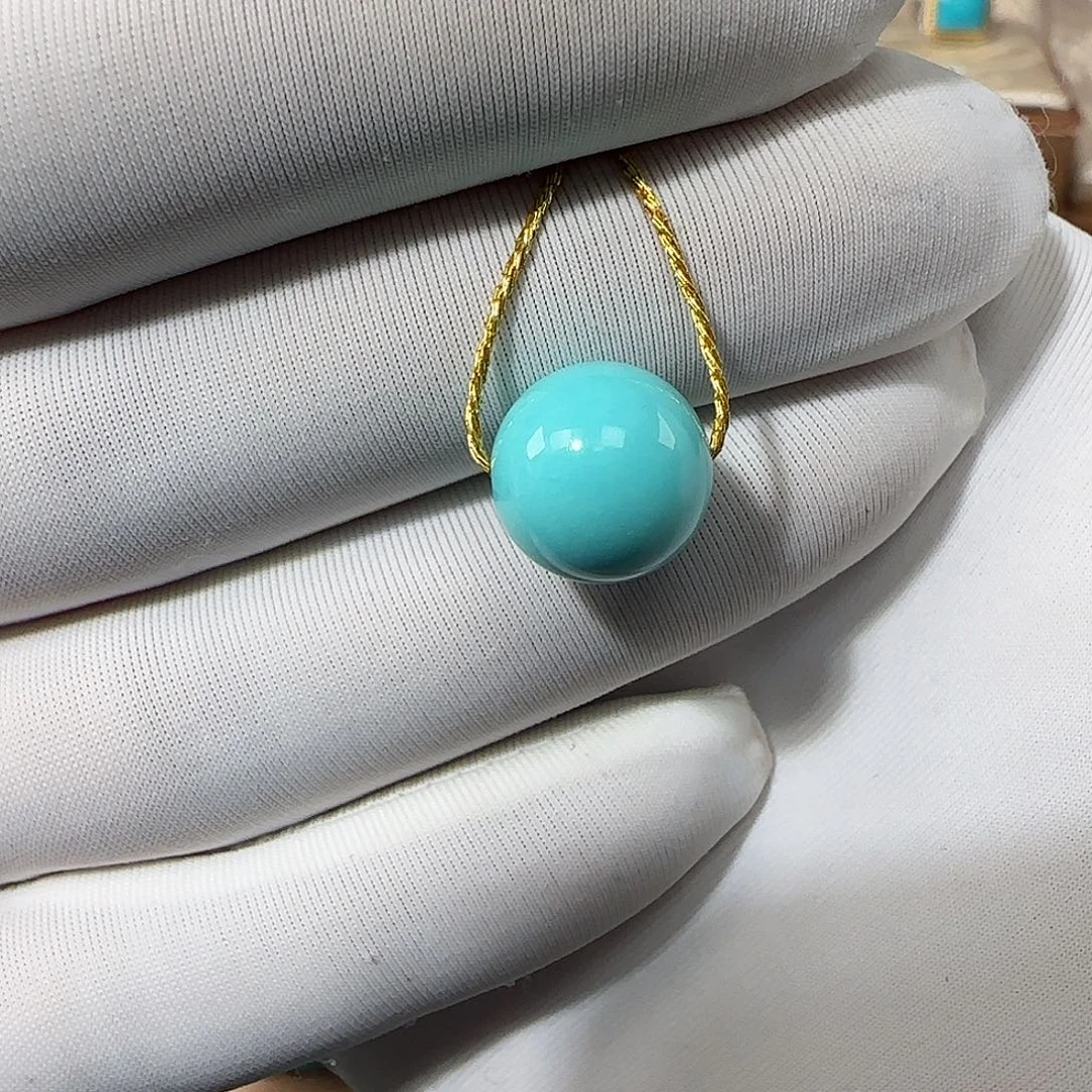 绿松石未镶嵌10mm➕单珠