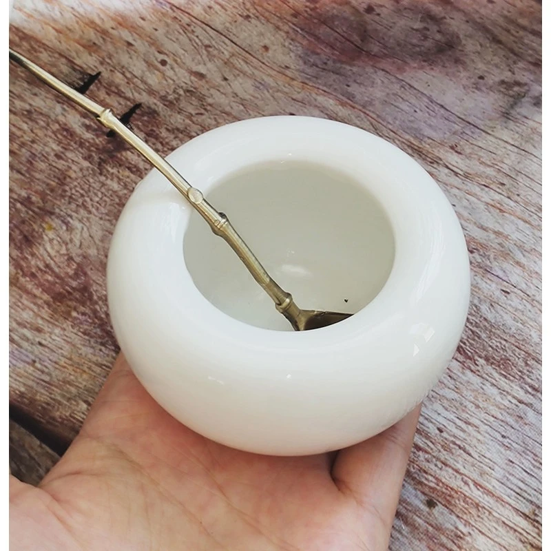 高端羊脂白玉文房四宝水盂水舀毛笔磨墨墨块盛水用品艺术送礼文具