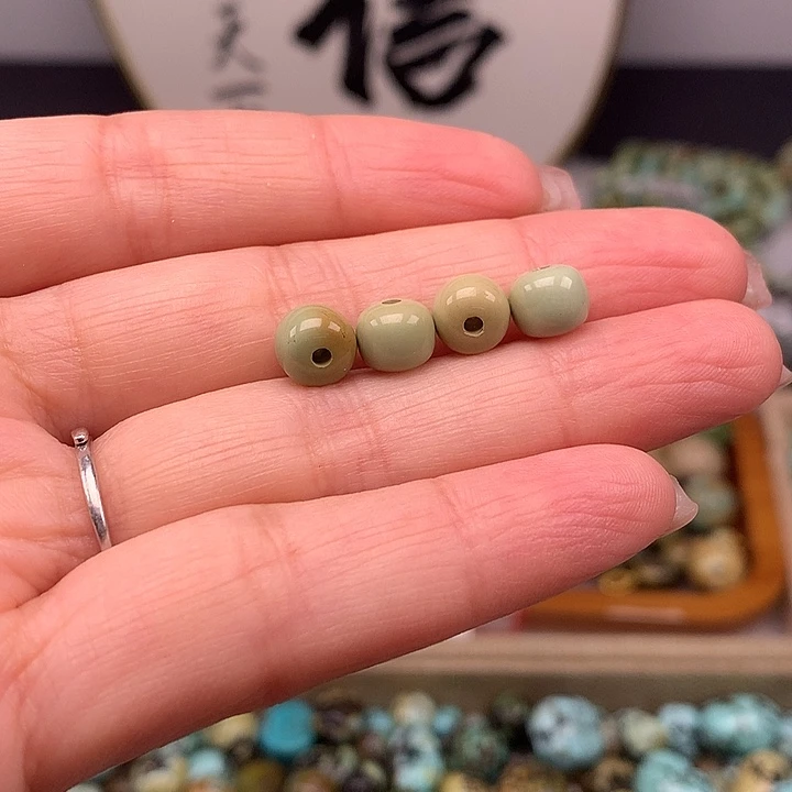 绿松石未镶嵌扣子