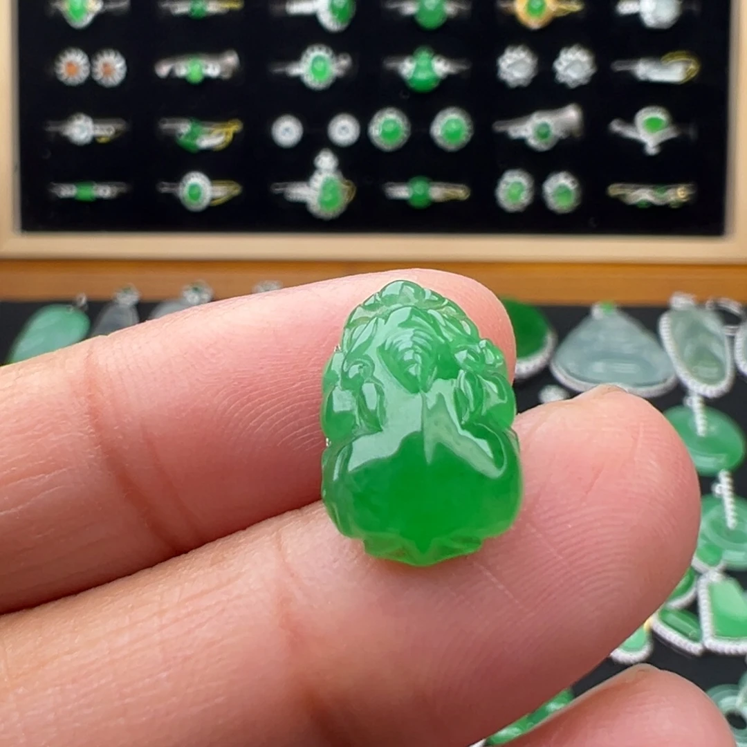 翡翠未镶嵌颈饰貔貅