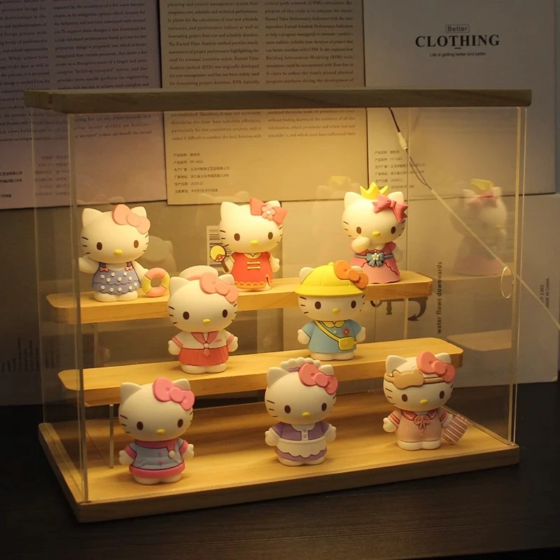 正版Hello Kitty凯蒂猫手办模型三丽鸥生日礼物公仔女生七夕礼物