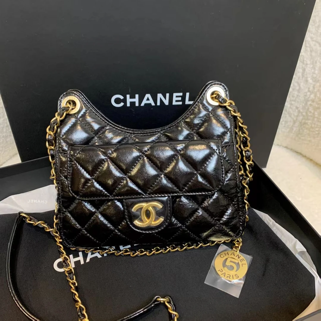 99新 Chanel/香奈儿 壹臻/23c黑金牛猫猫精灵小号 25161149