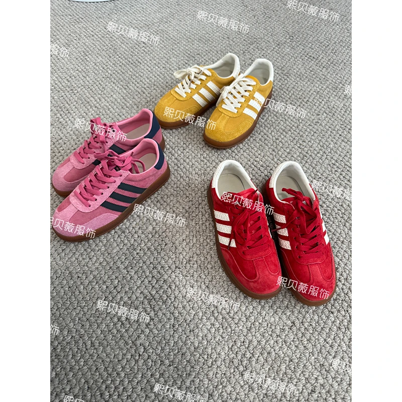 熙贝薇复古德训鞋春夏新款百搭舒适穿搭运动休闲鞋G7396