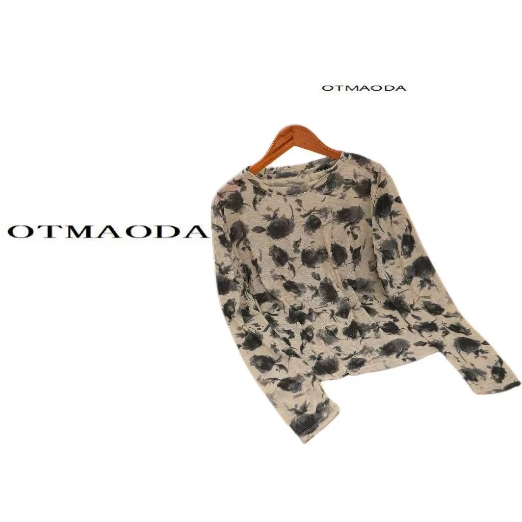 【清仓福利】轻奢莱赛尔玫瑰长袖设计时尚百搭轻薄855