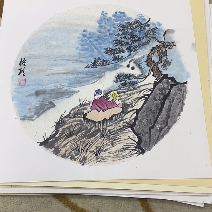 国画38-38卡纸作品艺