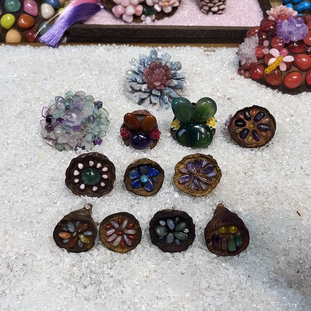 锦***书松塔干花摆件永生花