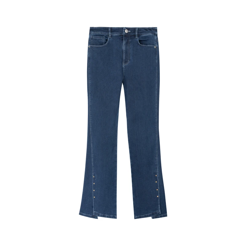 【她翼】春季裤子高腰直筒时尚休闲女士修身DN4204354967