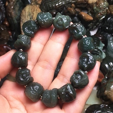 岫岩河磨玉（透闪石质玉）未镶嵌挂件