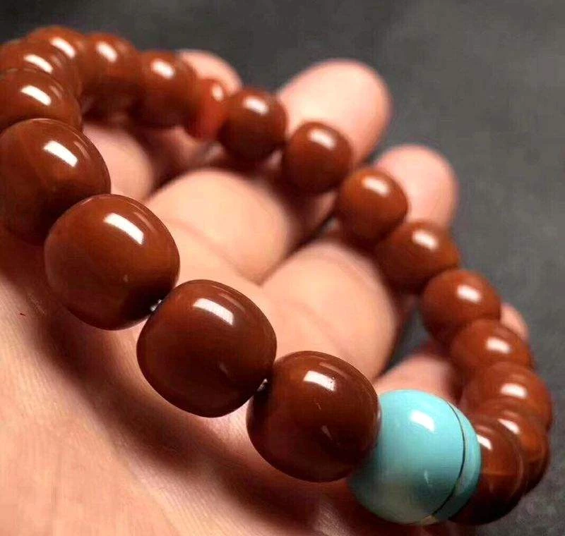 微瑕款龙炎大老型猴头核桃单圈手串（微油点款）