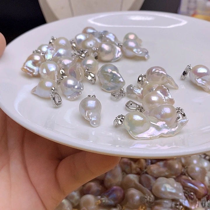 淡水珍珠银S925镶嵌颈饰580