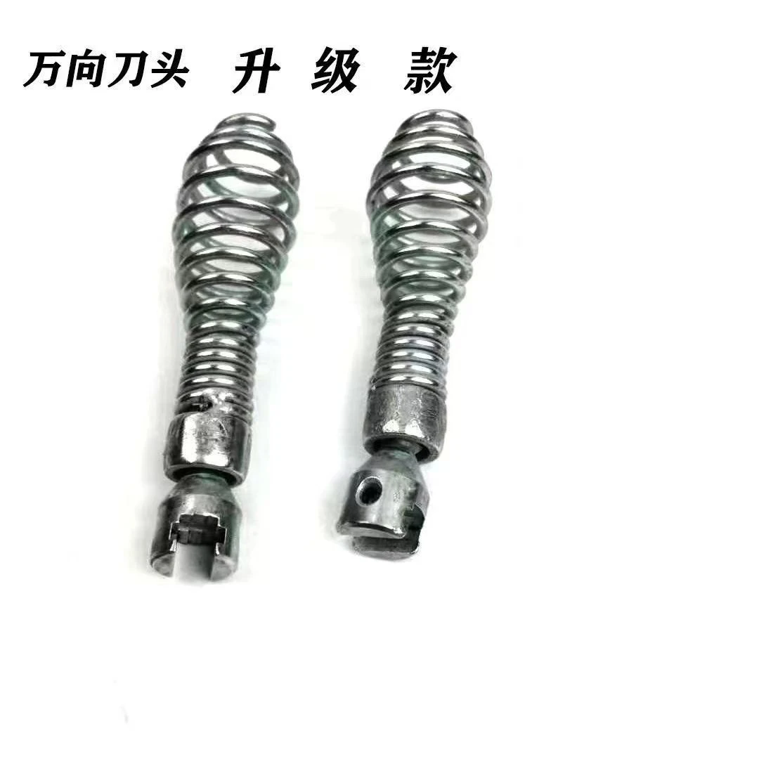 管道疏通机弹簧万向头过弯神器直径配件弹簧疏通万向头