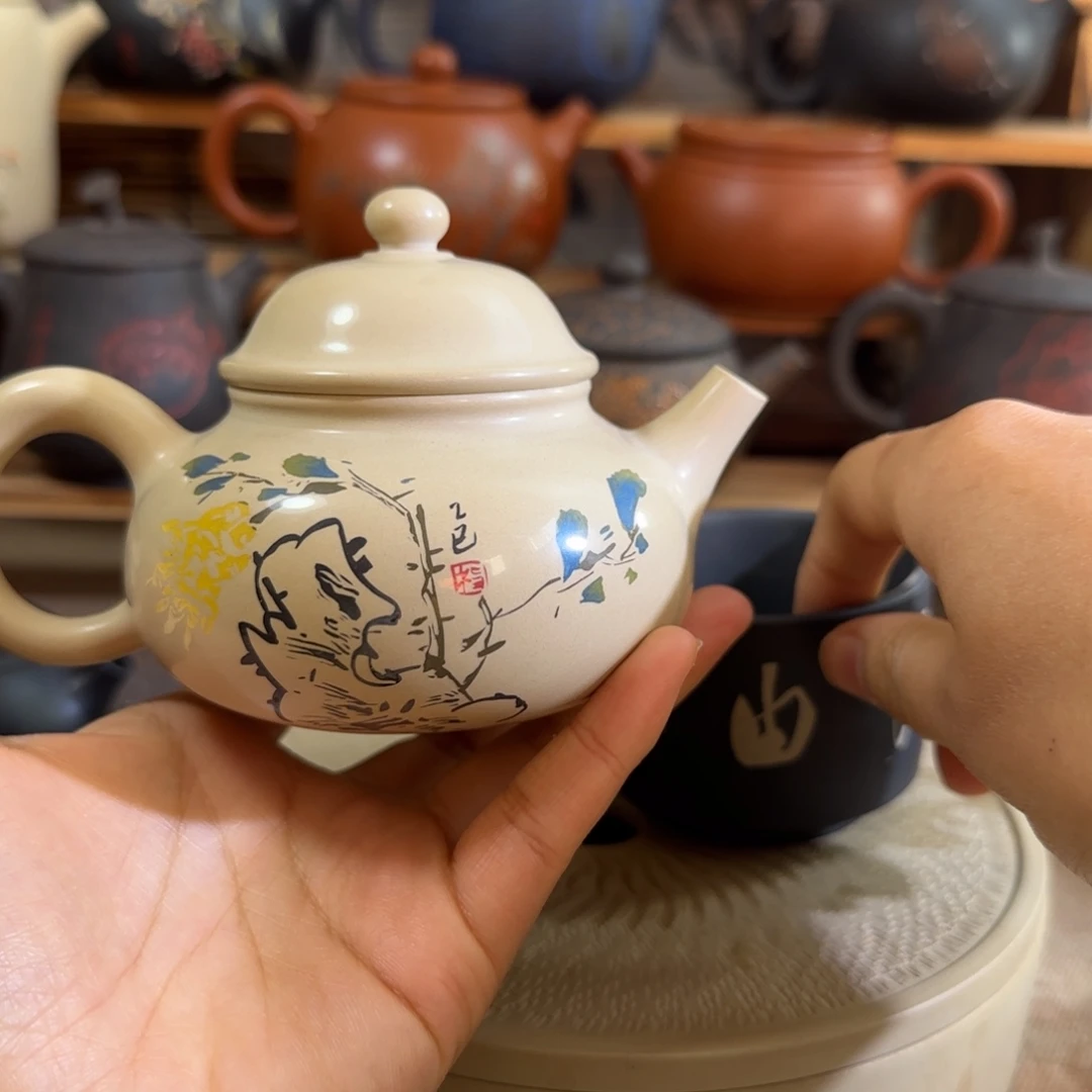 H***o建水紫陶彩填水亮壶送一杯