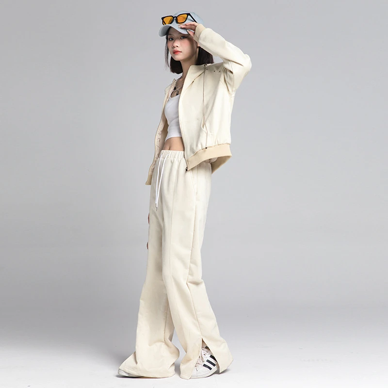 女装一整套秋冬潮牌卫衣运动休闲新款长裤长袖连帽时尚套装宽松