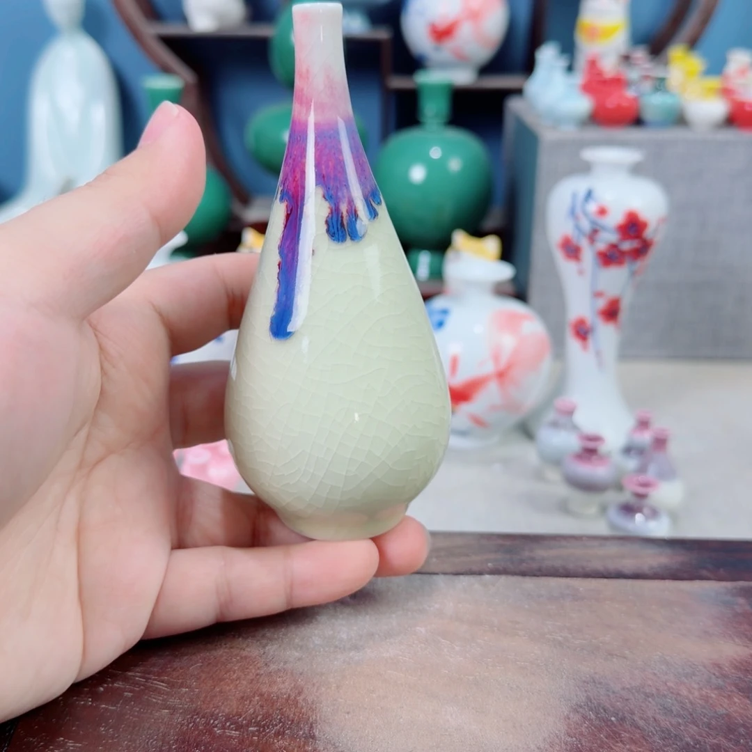 陶瓷手工小花器摆件