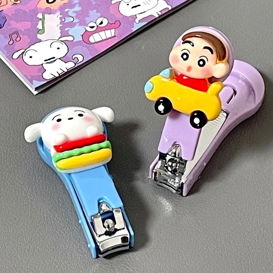 蜡笔小新指甲刀原创卡通新款指甲剪修甲刀学生儿童指甲钳少女心