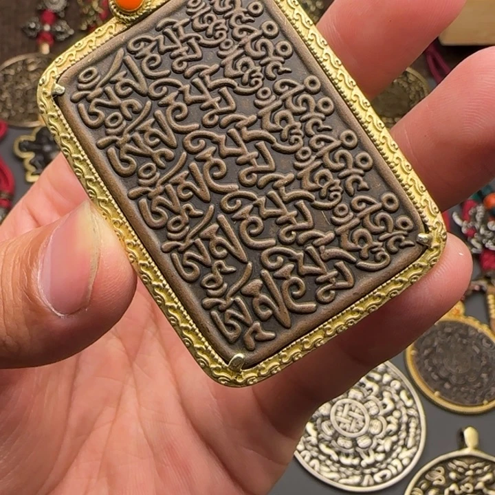 泽***深老铜六字真言牌喜欢的来