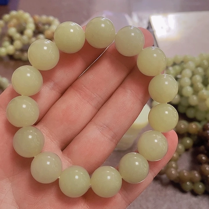 手链未镶嵌和田玉(糖玉)