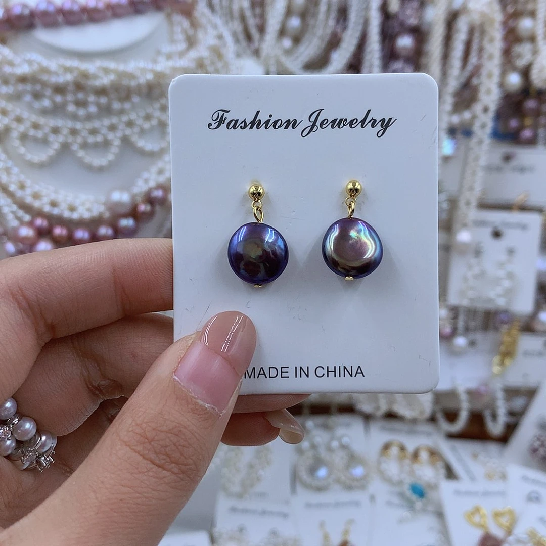 项链银S925镶嵌淡水珍珠