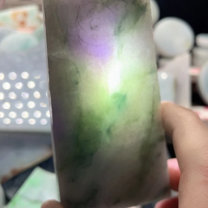 翡翠裸石翡翠片料