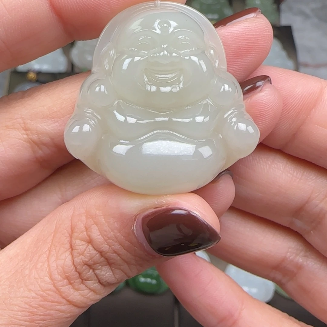 和田玉未镶嵌吊坠(赠链)