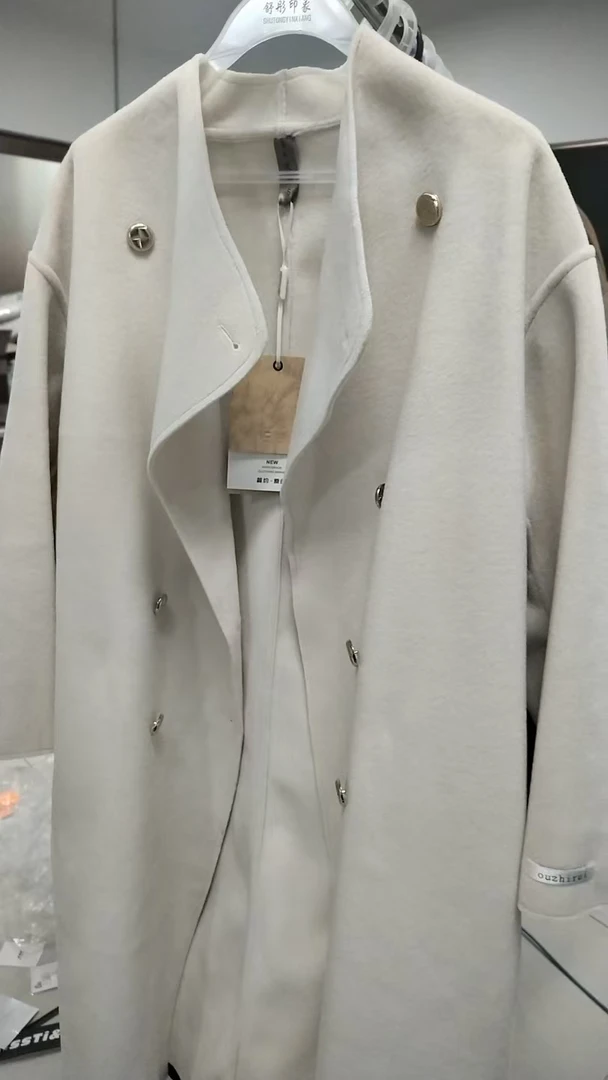 056款 宠粉福利长款双面毛呢休闲大衣百搭外套 【以实物为准】