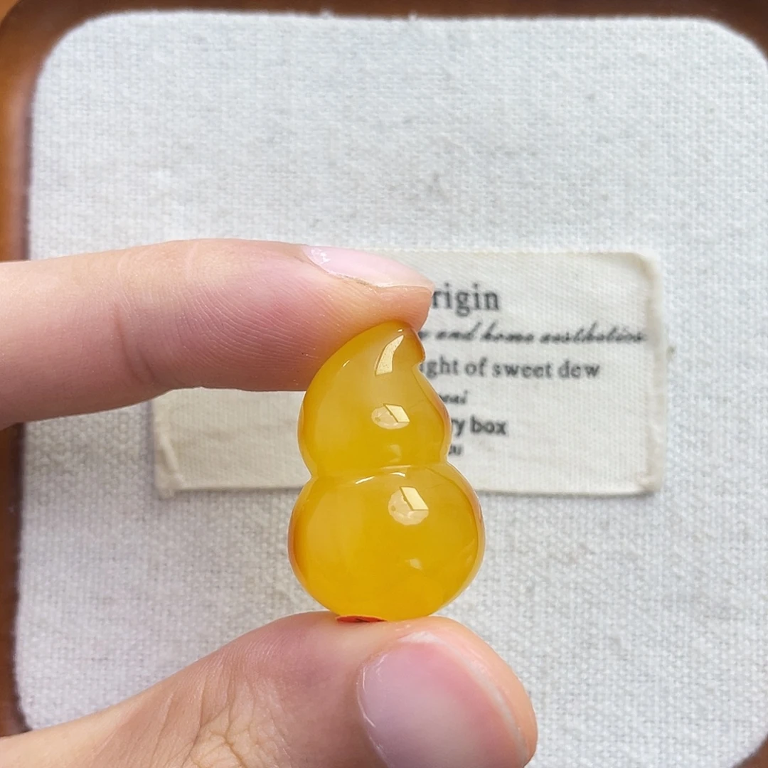 琥珀未镶嵌珠宝奇石葫芦