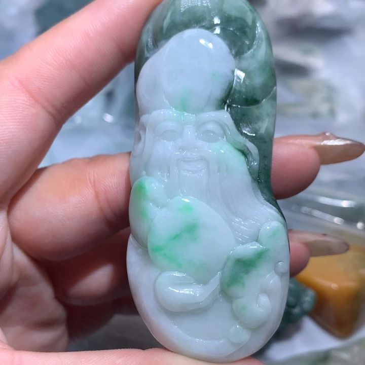 翡翠未镶嵌颈饰保真天然A货翡翠