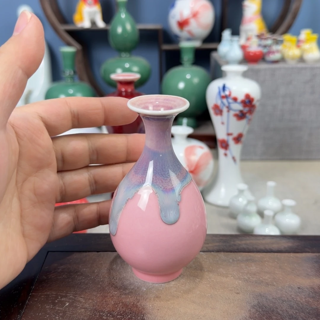 陶瓷手工小花器摆件