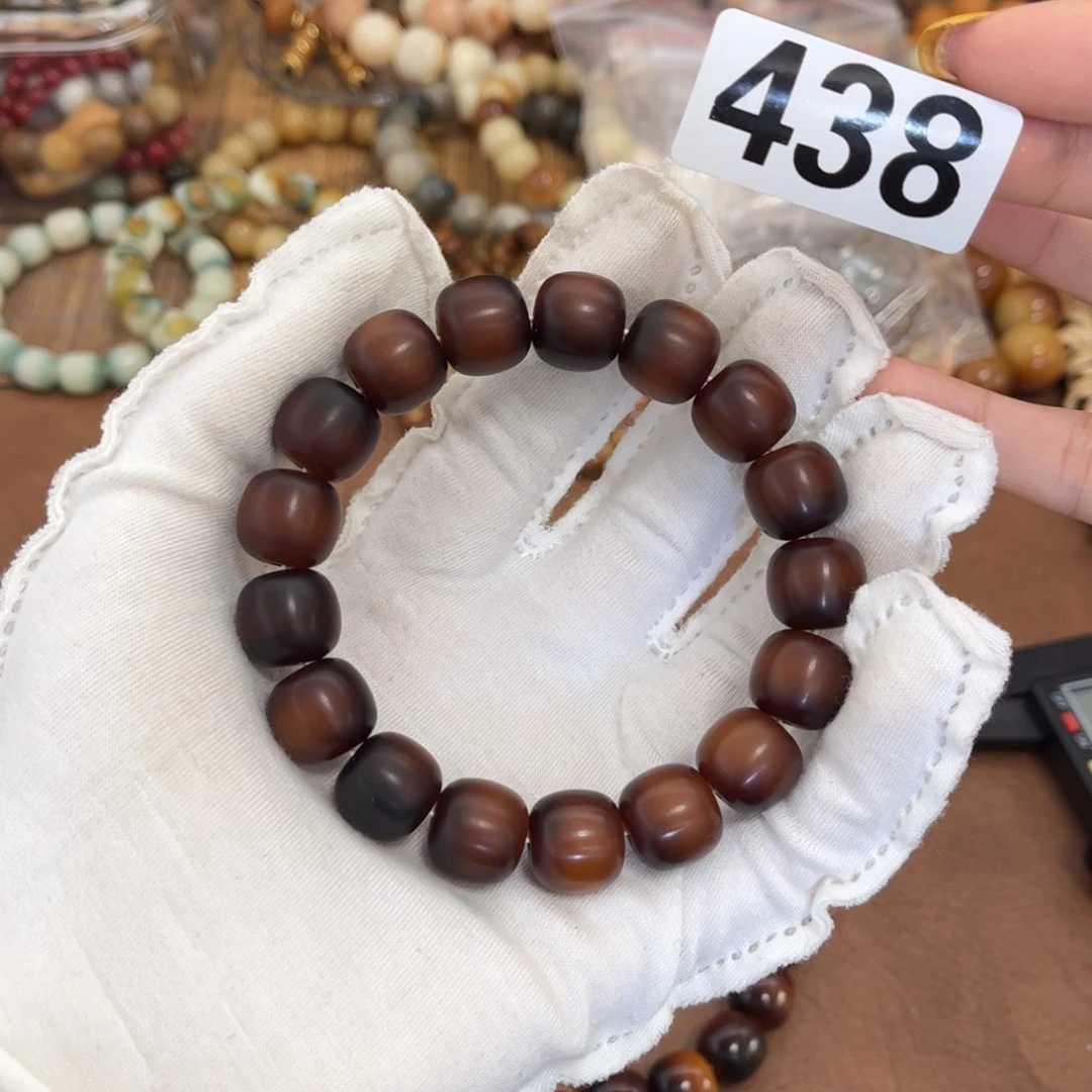 白玉菩提手串438干磨烤糊了14.25微瑕