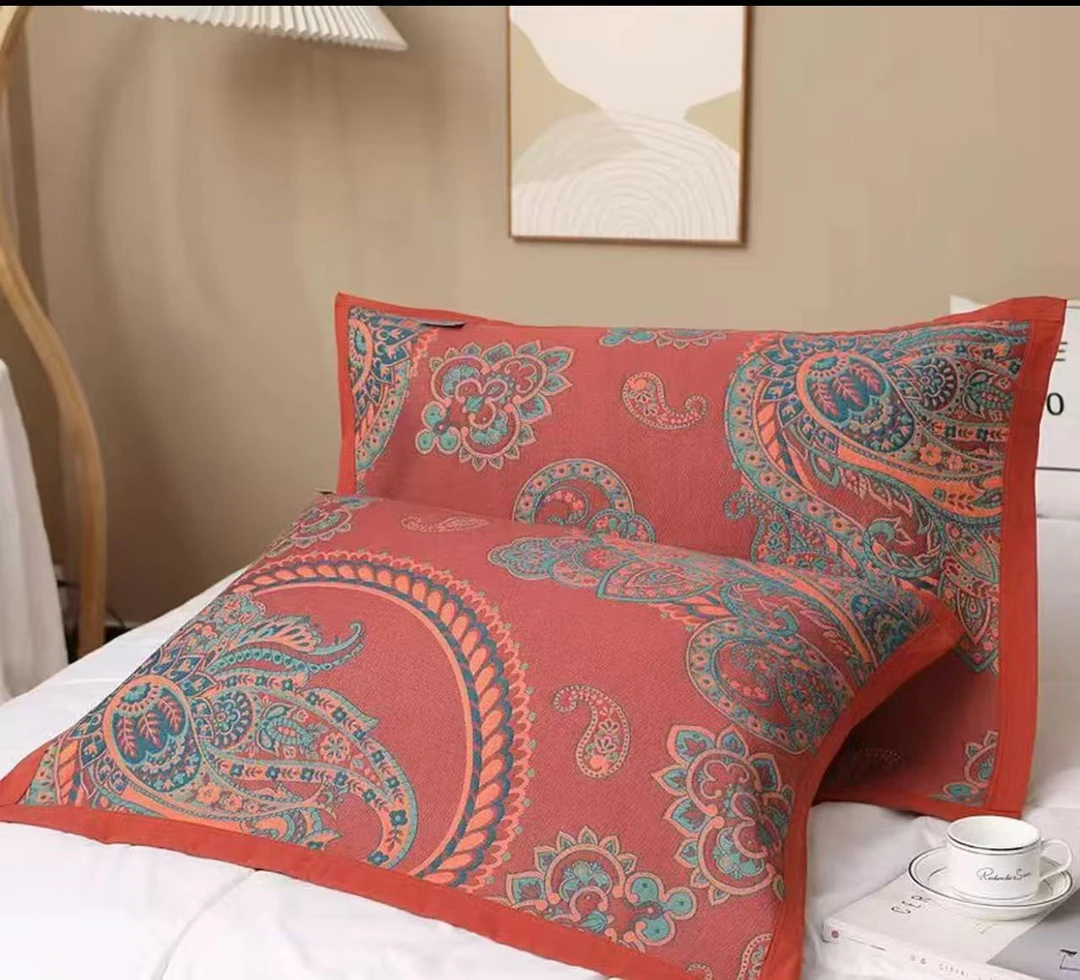 粉丝福利腰果花枕巾52*78尺寸一对装加厚防滑