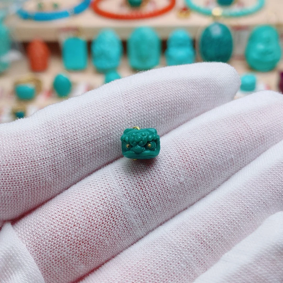 绿松石未镶嵌珠宝半成品