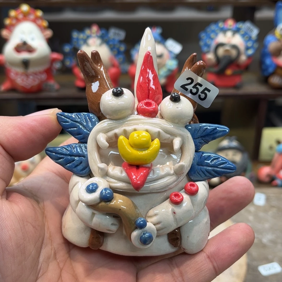摆件纯手工抽象陶瓷摆件255