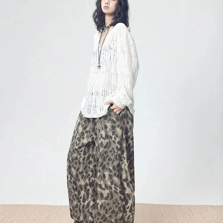 Y&j夏季新款镂空破损风字母印花运动街舞街头百搭宽松休闲上衣潮