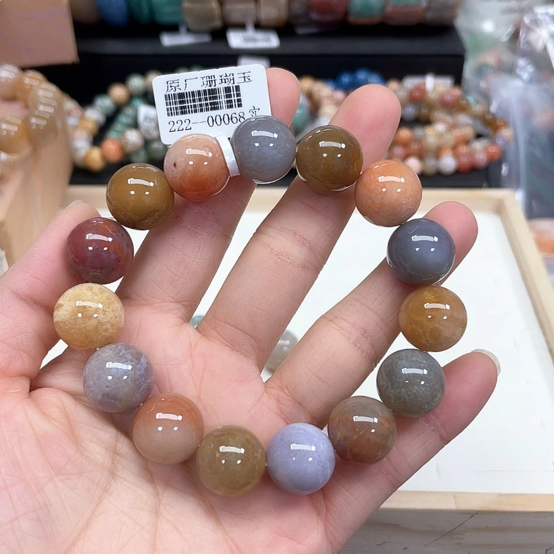 硅化珊瑚（珊瑚玉）手串未镶嵌我**柳272