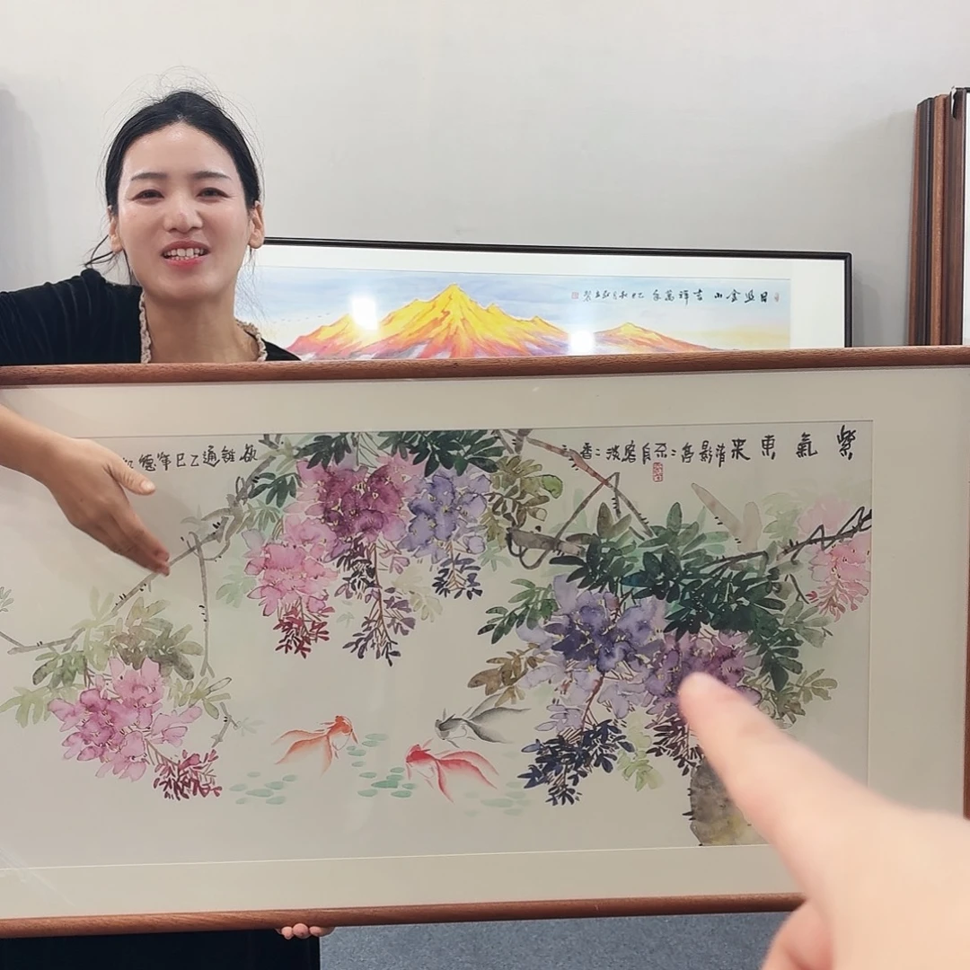 国画手绘作品120-60尺寸