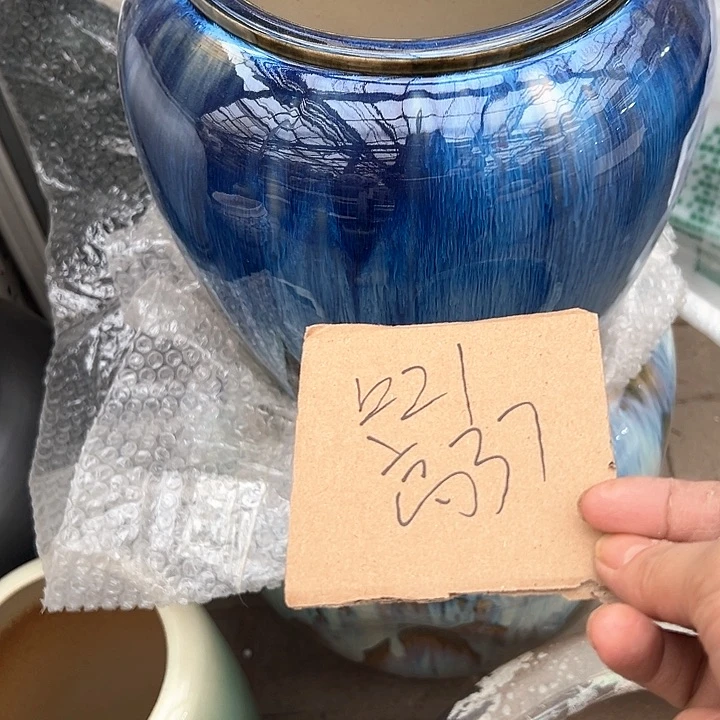 陶瓷景德镇精品花盆栽适合