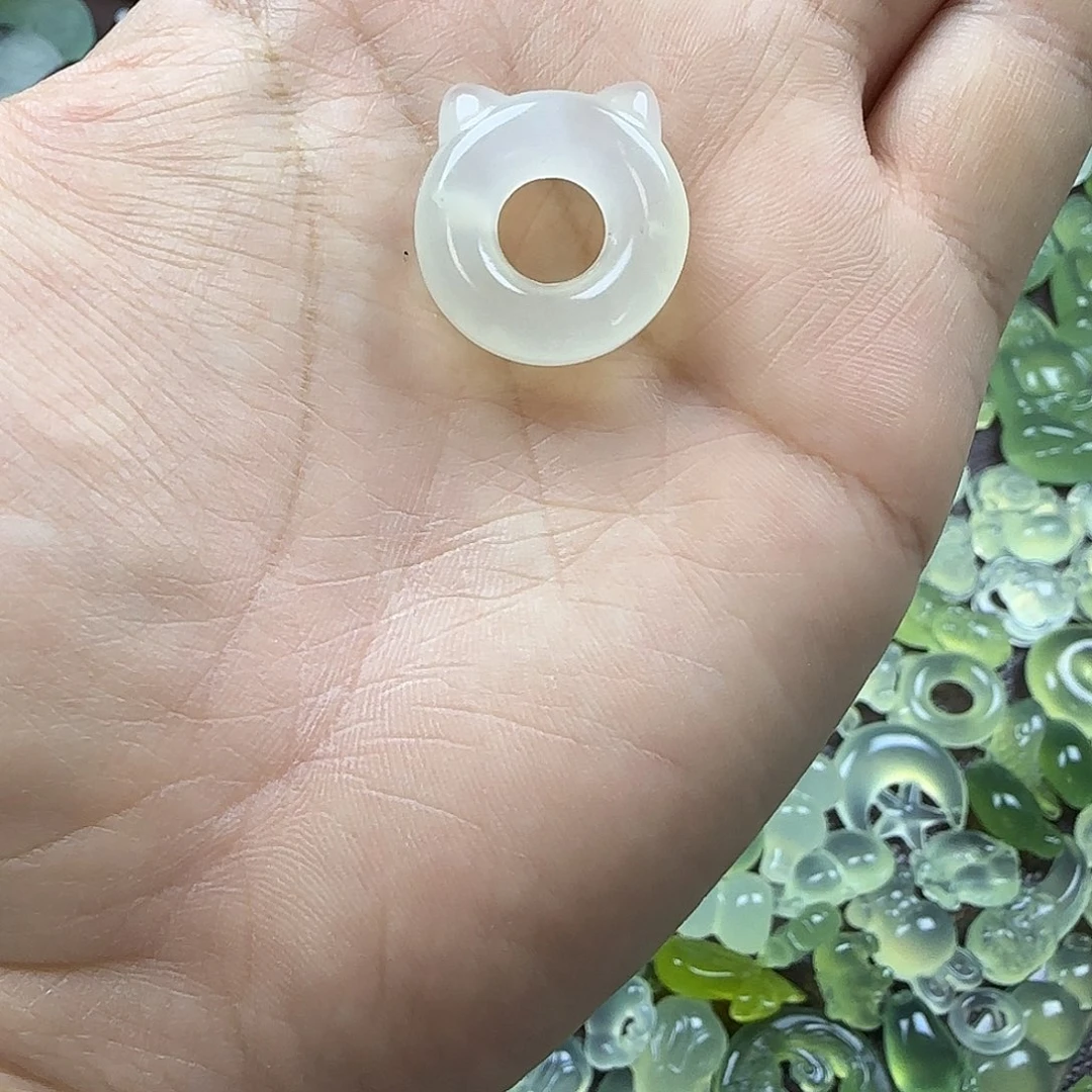 蛇纹石玉合金颈饰