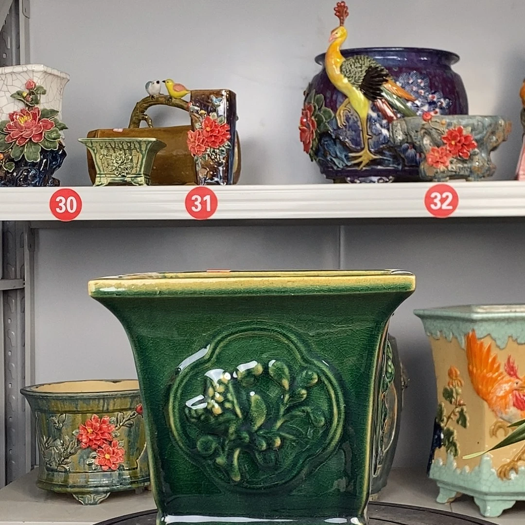 人***点正宗岭南石湾盆瑕疵