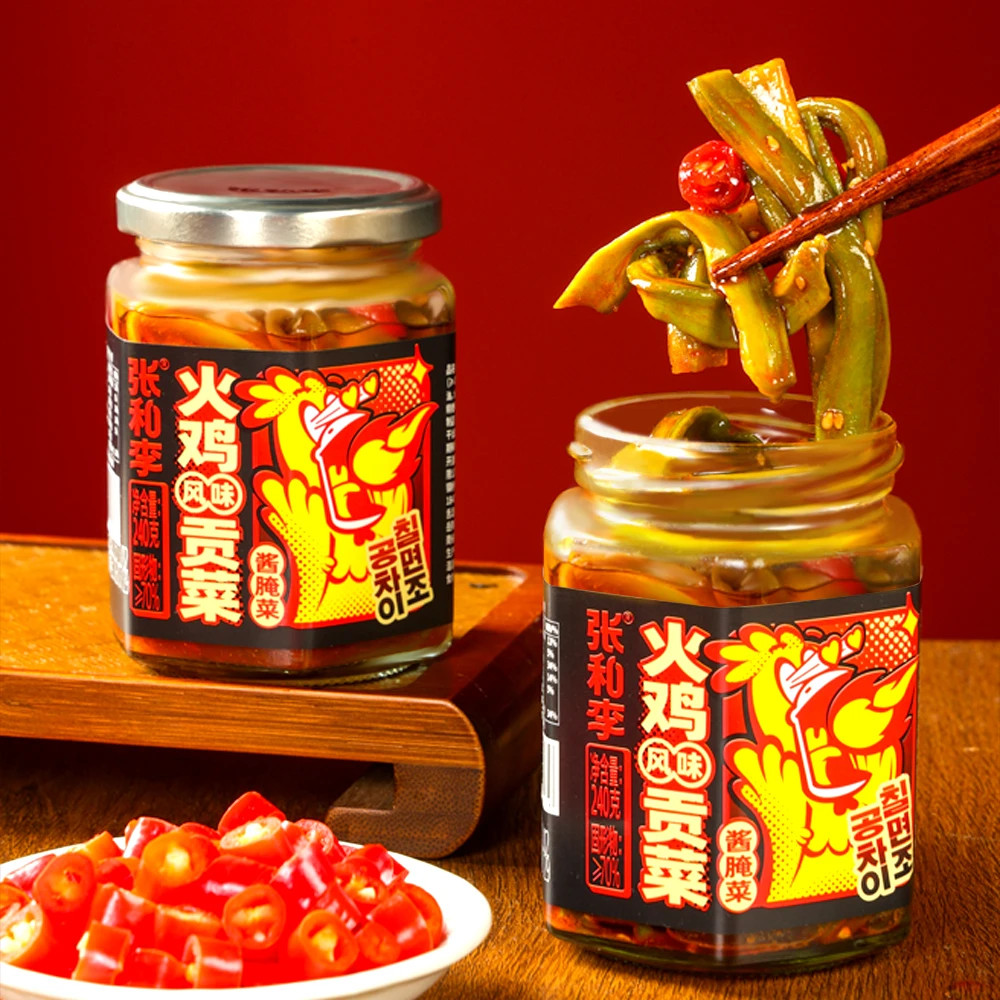 张和李火鸡风味贡菜240g罐装脆爽正宗好吃下饭菜